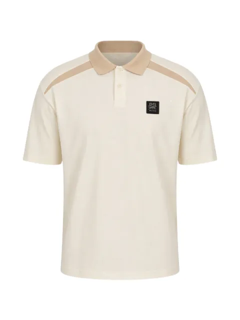 HUGO logo-patch polo shirt Neutrals 50559650