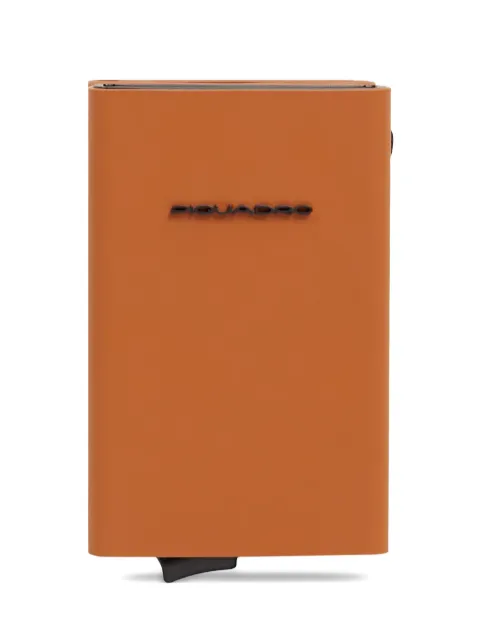 PIQUADRO logo-plaque zip wallet Brown PP5585C2OWR