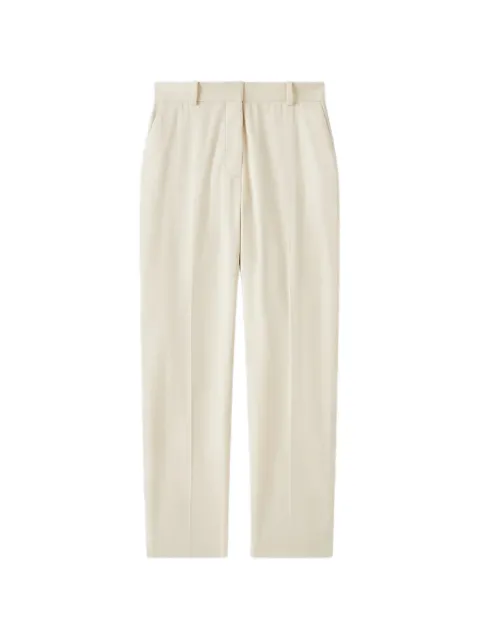 JOSEPH pressed-crease straight-leg trousers Neutrals JF009640