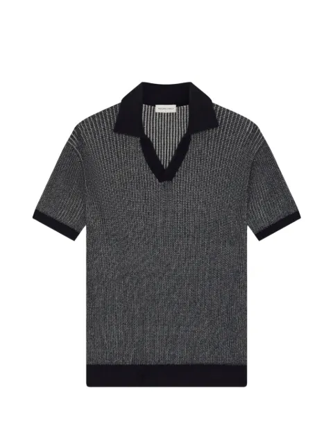Frescobol Carioca Rino ribbed-knit T-shirt Blue 2793