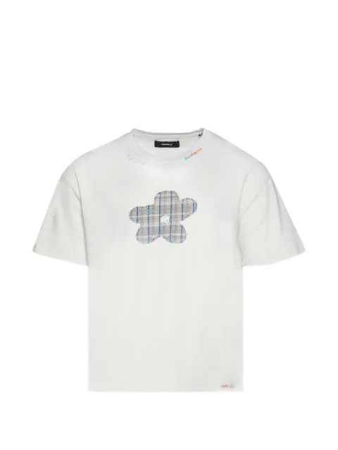Nahmias flower-patch boxy T-shirt Neutrals Y5T23K28107