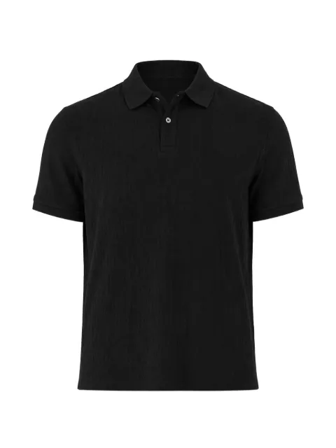 GUESS USA short-sleeve logo-patch polo shirt Black M6RP05KD181
