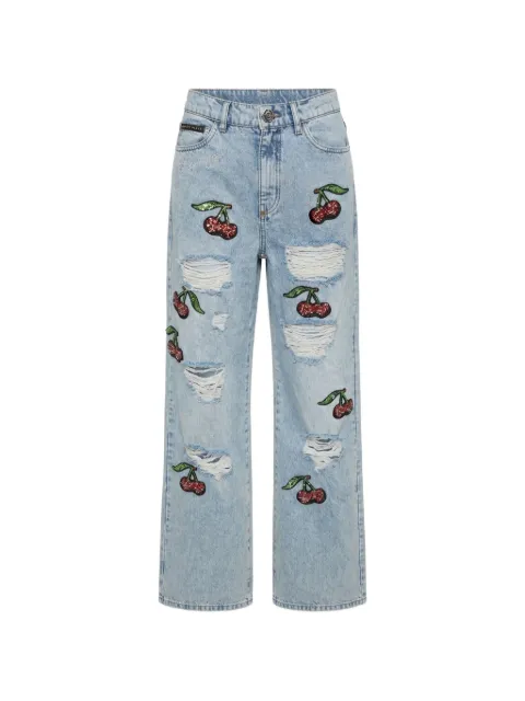Philipp Plein skater-fit jeans Blue UAFCWDT3012PDE004N