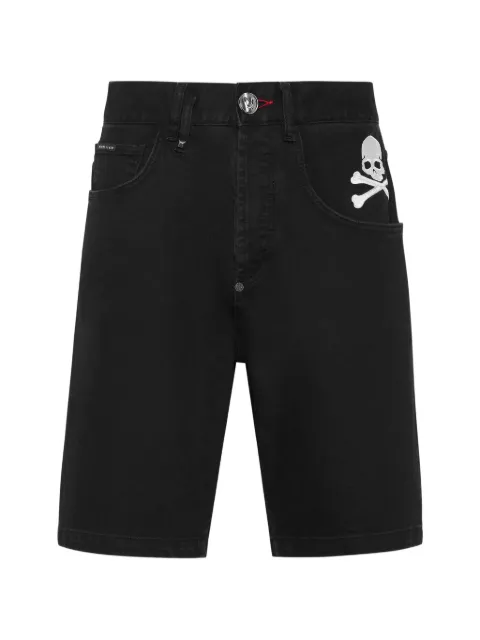 Philipp Plein denim Formentera shorts basics Black UAFCMDT4475PDE004N