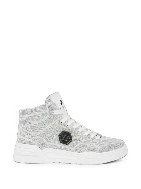 Philipp Plein mid-top Predator V2 Strass sneakers Silver FAFSUSC1000PLE010N