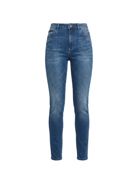 Philipp Plein high-waist jeggins Blue UAFCWDT3022PDE004N
