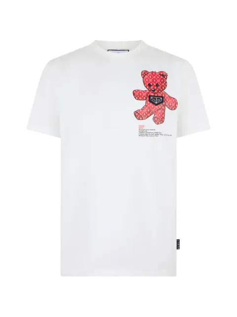 Philipp Plein jersey T-Shirt Teddy chest White UAFCMTK9381PJY002N