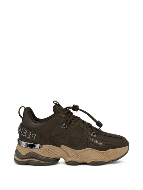 Plein Sport Runner Beast X-01 panelled sneakers Brown FAFSUSC1042STE003N