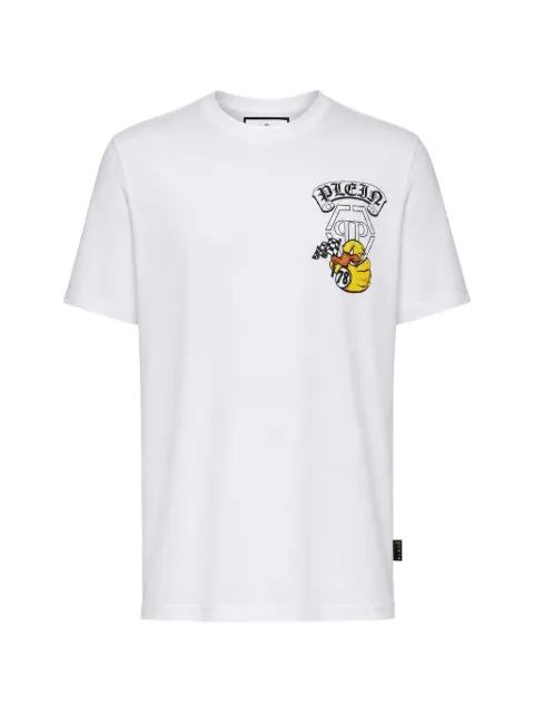 Philipp Plein jersey T-shirt Plein Gothic Duck White UAFCMTK9421PJY002N