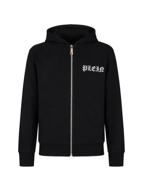 Philipp Plein hoodie zip Skull stones Black UAFCMJB4100PTE180N
