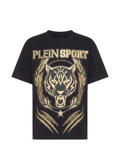 Plein Sport Tiger Crest t-shirt Black FAFCMTK9171STE003N