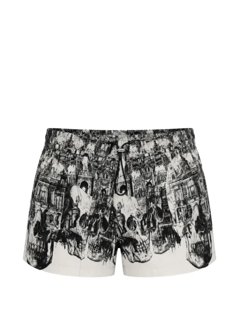 Philipp Plein swimming shorts skull hotel White SAFCMMT0429PTE088N