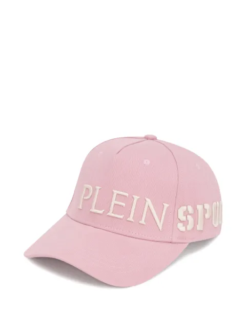 Plein Sport embroidered cotton-gabardine baseball cap Pink AAEAWAC0259STE003N