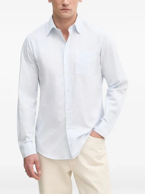 Benetton striped chest-pocket shirt White 52DTUQ06Q