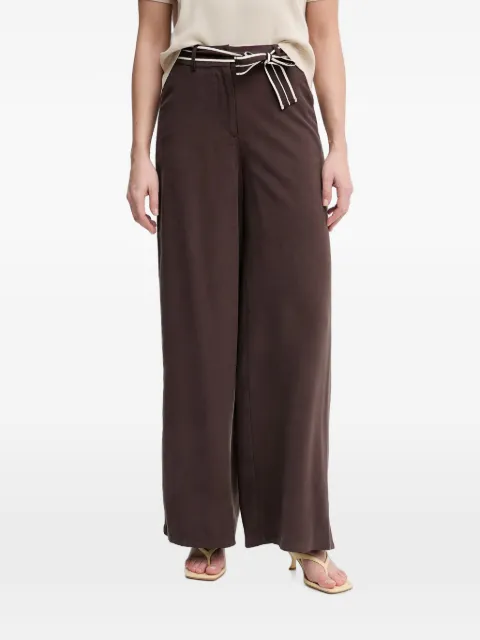 Benetton belted wide-leg trousers Brown 45MGDF0B6