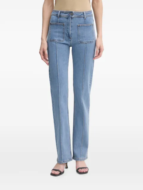 Benetton patch-pocket seamed jeans Blue 4S90DF0AX