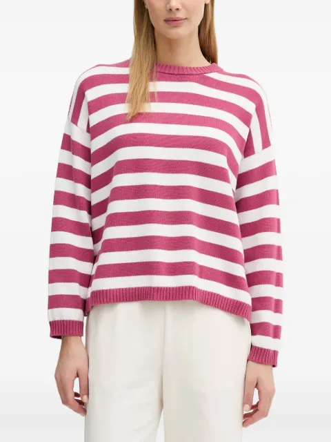 Benetton striped side-slit sweater Pink 1C94E10FZ