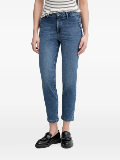 Benetton logo-patch straight-leg jeans Blue 4LCBDF0B8