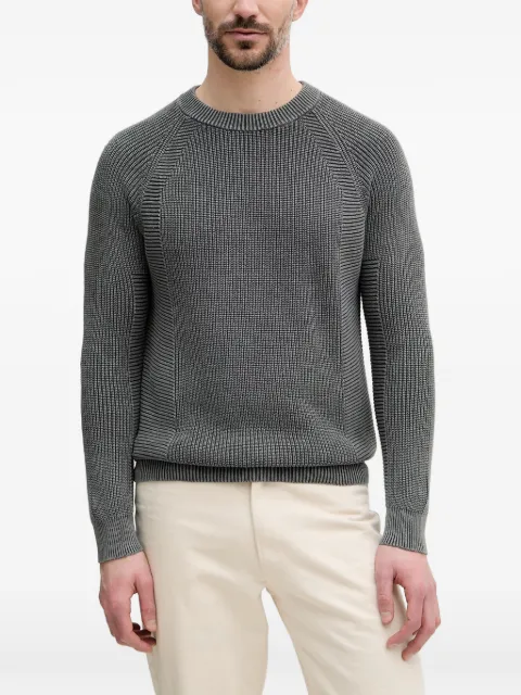 Benetton raglan-sleeve ribbed-knit sweater Grey 1VOXU10AK