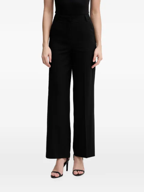 Benetton pressed-crease wide-leg trousers Black 4962DF07F