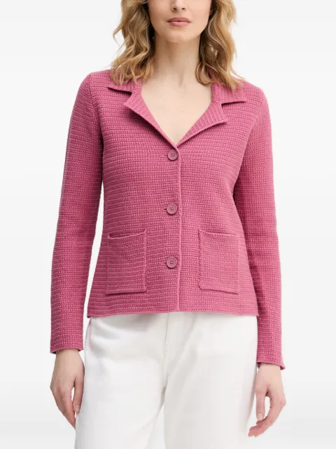 Benetton textured button-up cardigan Pink 1TWSD605I