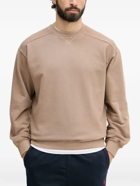 Benetton crew-neck long-sleeve sweatshirt Neutrals 3Q8HU1095