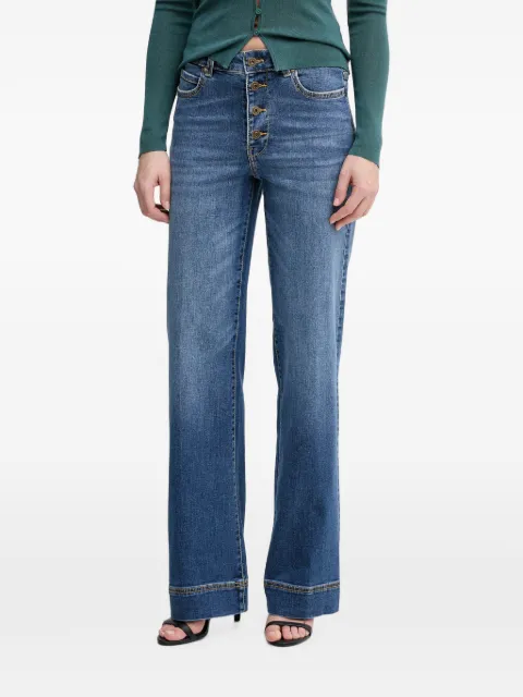 Benetton button-fly wide-leg jeans Blue 4SRNDE02O