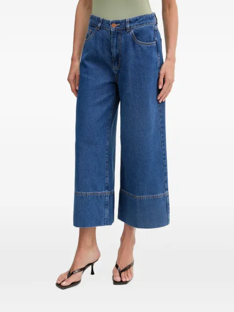 Benetton wide-leg cropped jeans Blue 43C8DE02S