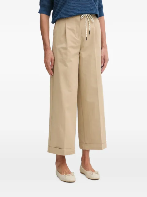 Benetton pleated rope-belt trousers Neutrals 4RKGDF0BA