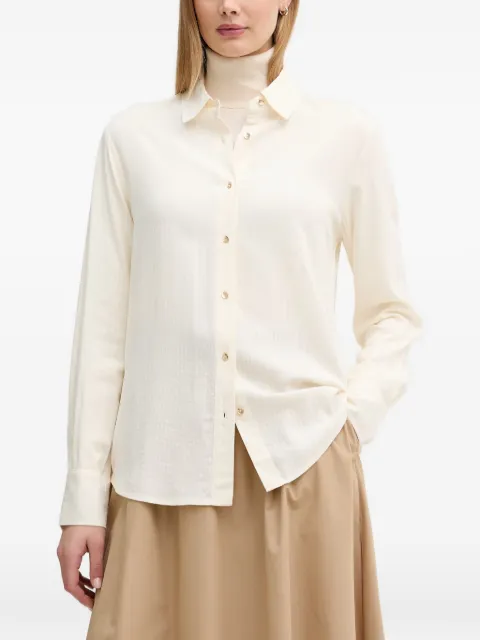 Benetton striped button-down shirt Neutrals 5X0VDQ0DC