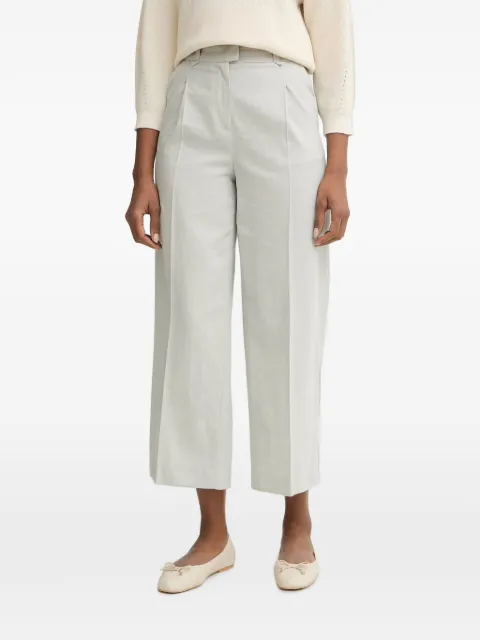 Benetton pressed-crease wide-leg trousers Grey 4V6GDF0BG