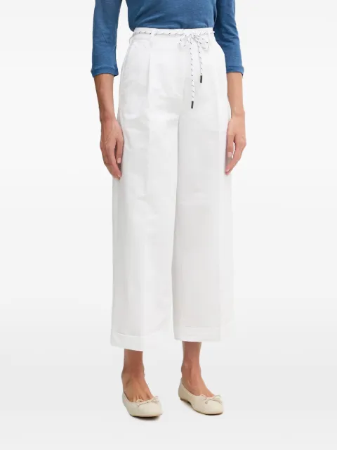 Benetton rope-belt cropped trousers White 4RKGDF0BA