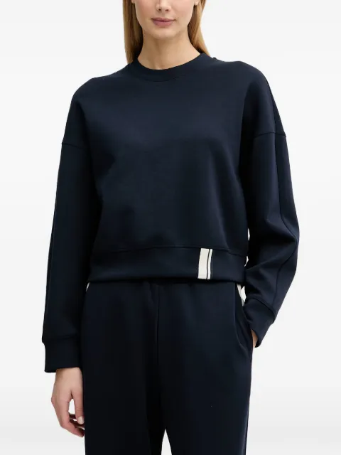 Benetton logo-embroidered sweatshirt Blue 35B1D201G