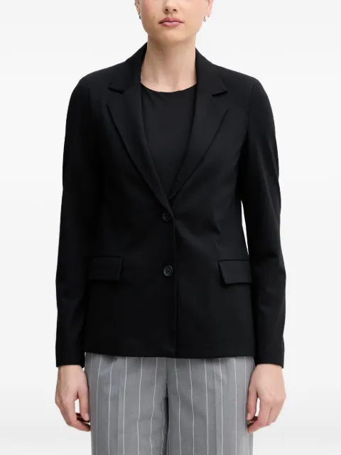 Benetton notched-lapels single-breasted blazer Black 27CKDW03K