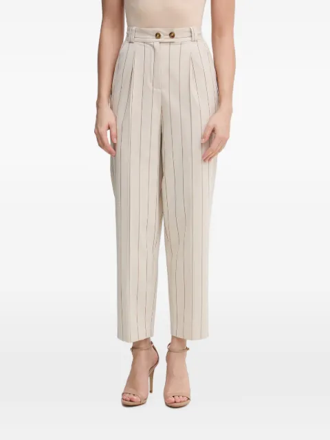 Benetton pinstriped pleated trousers Neutrals 46Q2DF0AH