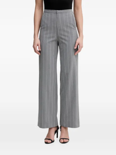 Benetton pinstripe-pattern wide-leg trousers Grey 46Q2DF0B4