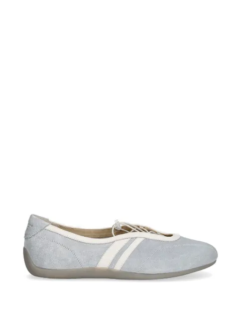 VAGABOND Hollie lace-up suede ballet flats Blue 612344063