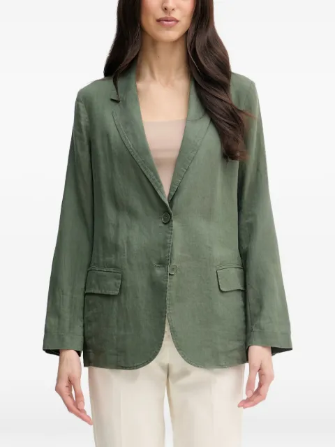 Benetton notch-lapel button-fastening jacket Green 2AGHDW00R