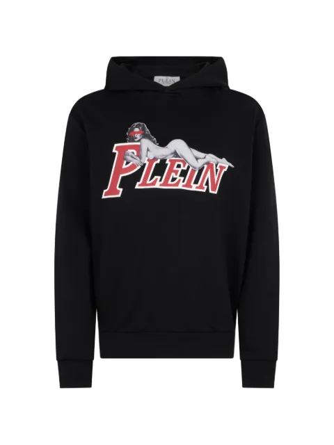 Philipp Plein Pin Up logo hoodie Black UAFCMJB4094PTE180N