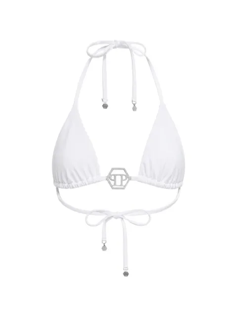 Philipp Plein swimming bra Hexagon White SAFCWUZ0167PTE003N