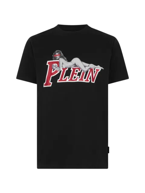 Philipp Plein jersey T-Shirt Pin Up Black UAFCMTK9419PJY002N