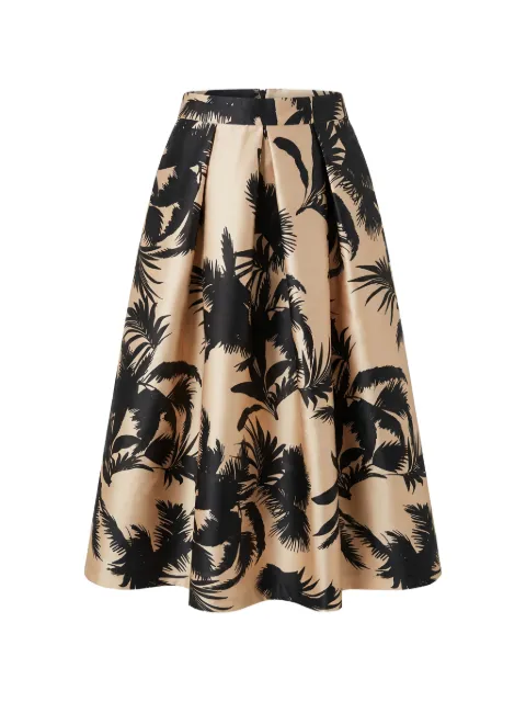 Lunatica Milano K Palm midi skirt Neutrals SKIRTKPALM
