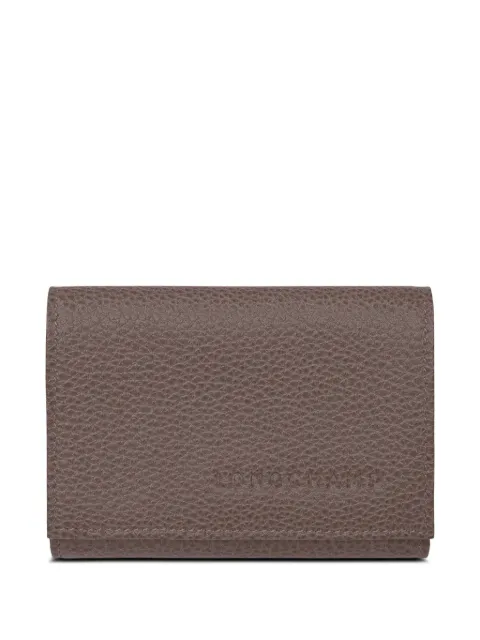 Longchamp Le Foulonné compact wallet Brown 30058021215