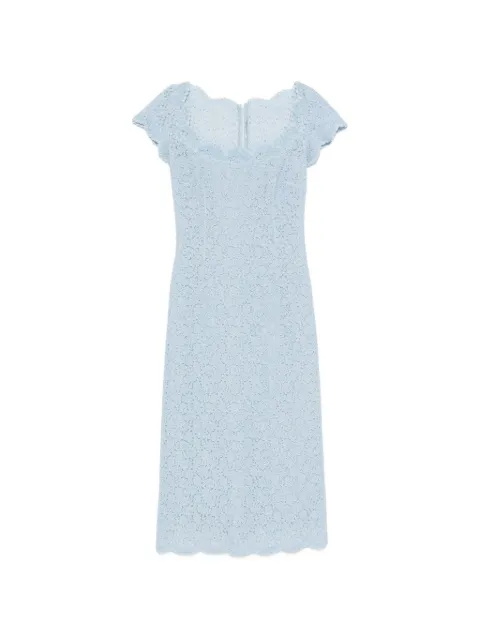 Ermanno Scervino lace scalloped-edge midi dress Blue D482Q341EKWB4811