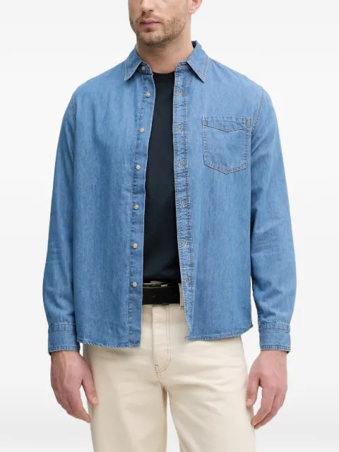 Benetton chest-pocket denim shirt Blue 5YETUQ06J