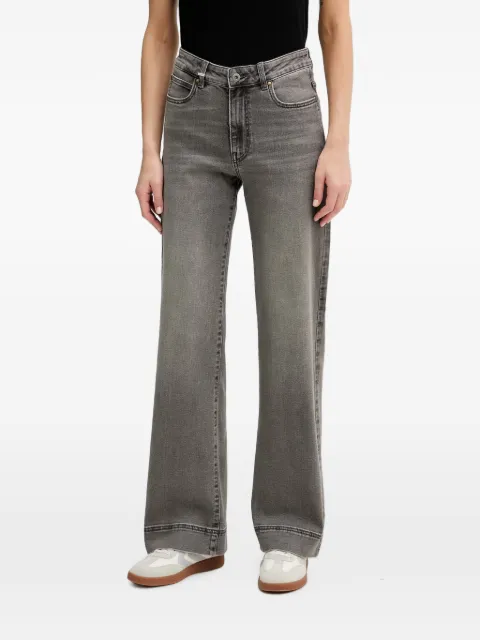 Benetton high-waisted wide-leg jeans Grey 4SRNDE01V