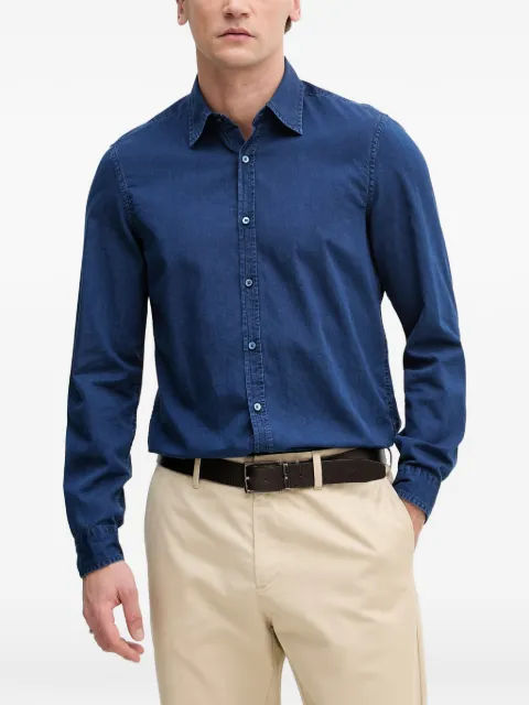 Benetton long-sleeve button-up shirt Blue 58JKUQ065