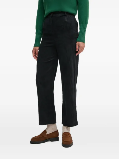 Benetton corduroy-textured trousers Black 4Q5GDF07E