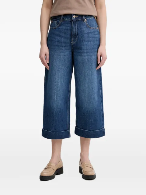 Benetton faded turn-up jeans Blue 4IKGDE02Q