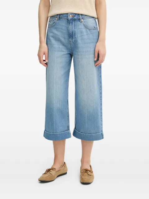 Benetton turn-up wide-leg jeans Blue 4IKGDE02Q